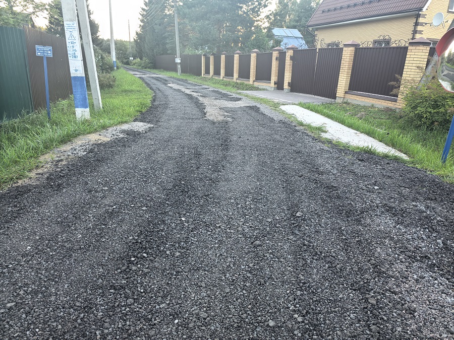 Проведены работы по ремонту дороги.